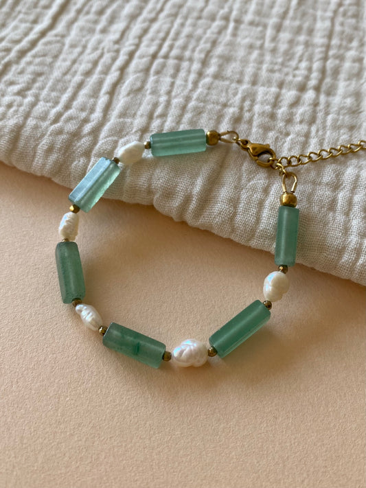Bracelet Ariel - Pierre naturelle & perles d’eau douce