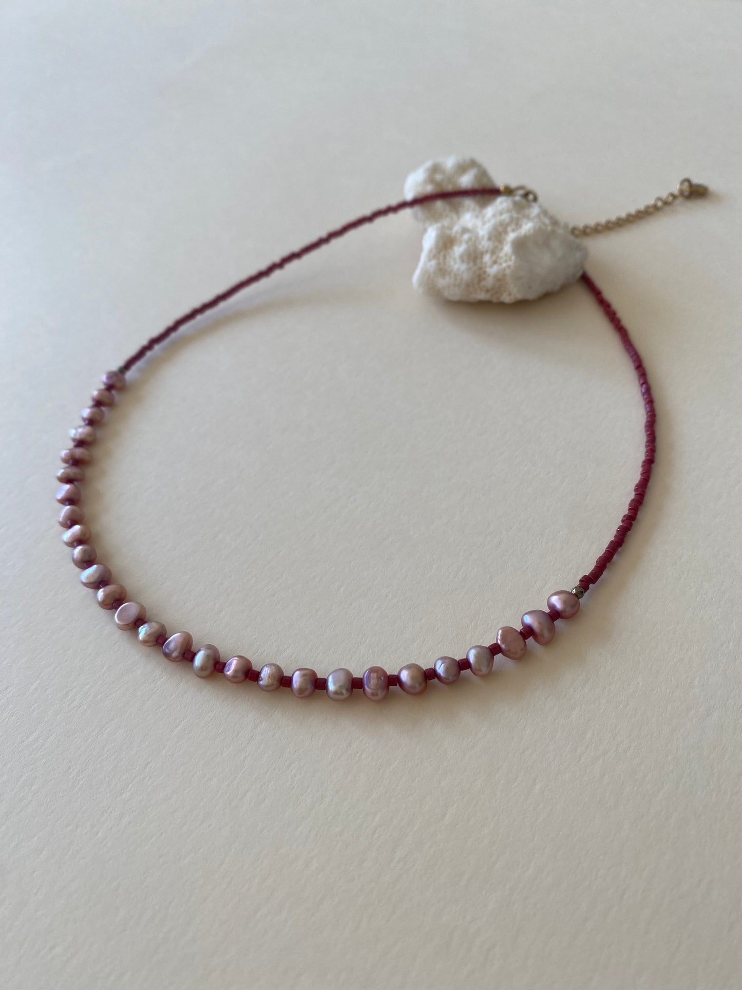 Collier Fanny — Perles d'eau douce & Miyuki