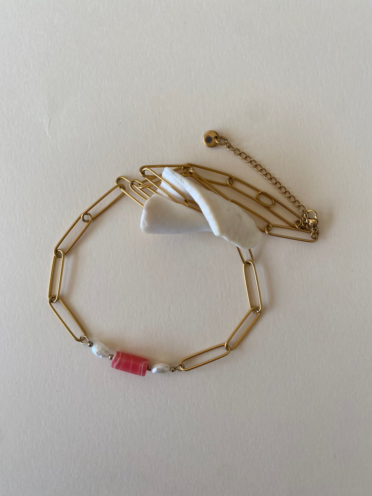 Collier Ariel - Pierre naturelle & chaîne dorée