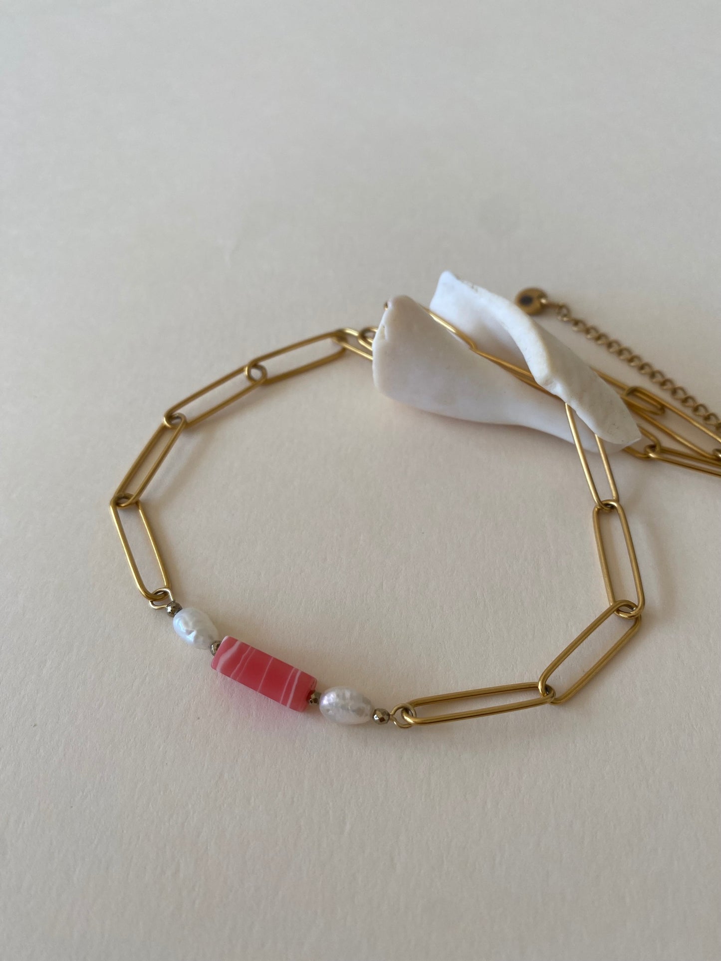 Collier Ariel - Pierre naturelle & chaîne dorée
