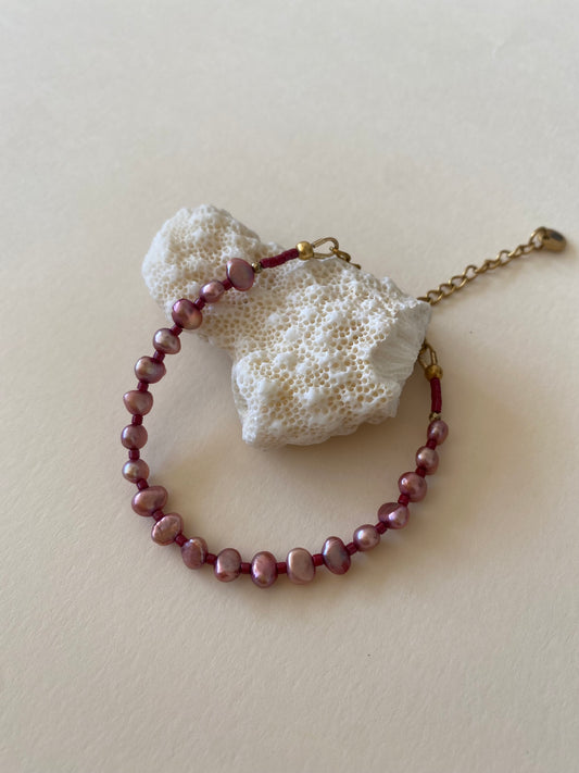 Bracelet Fanny — Perles d'eau douce & Miyuki
