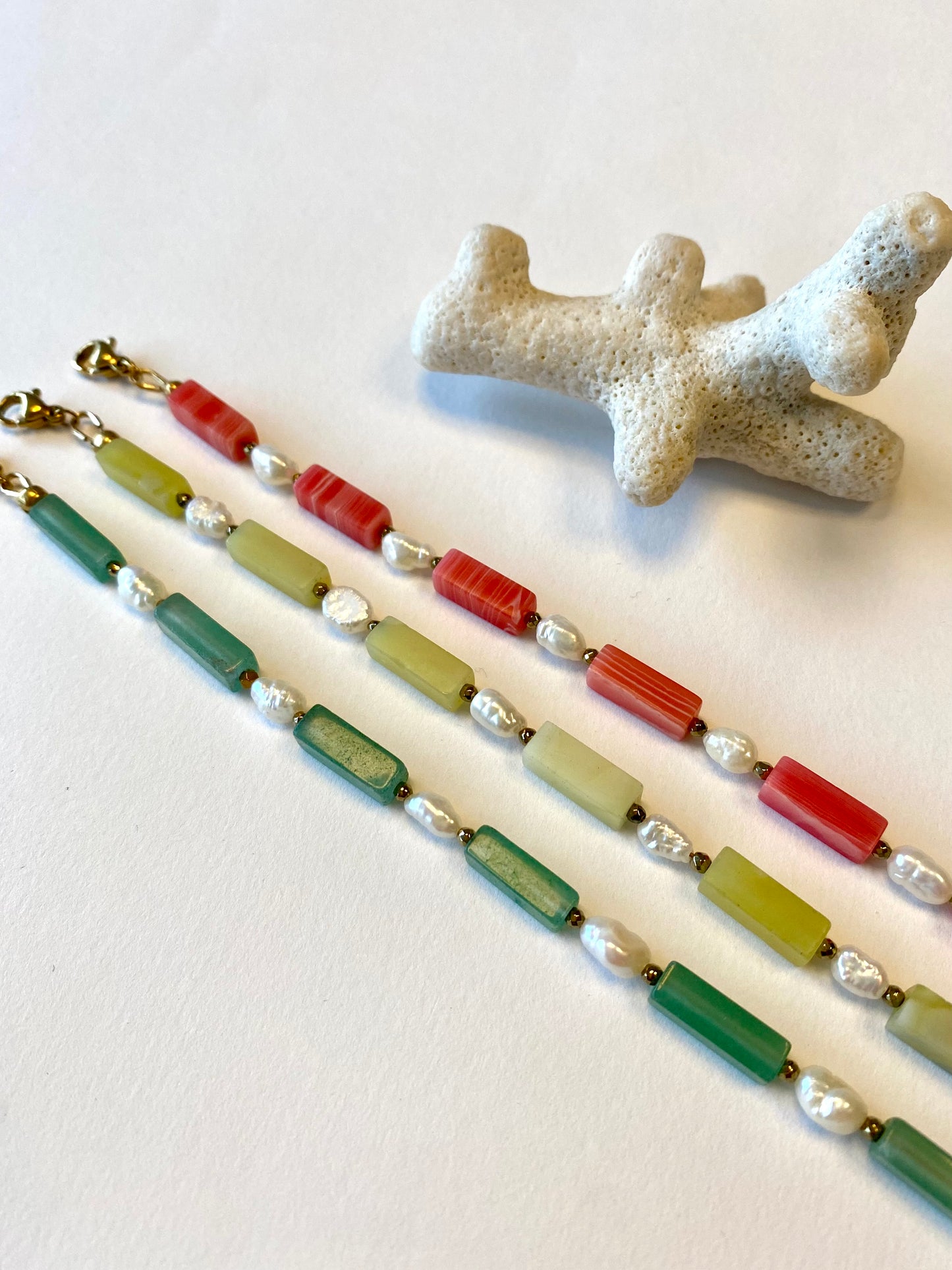 Bracelet Ariel - Pierre naturelle & perles d’eau douce