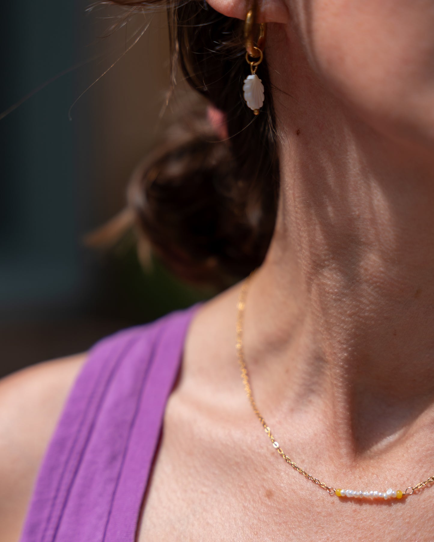 Collier Soleil - Perles d'eau douce