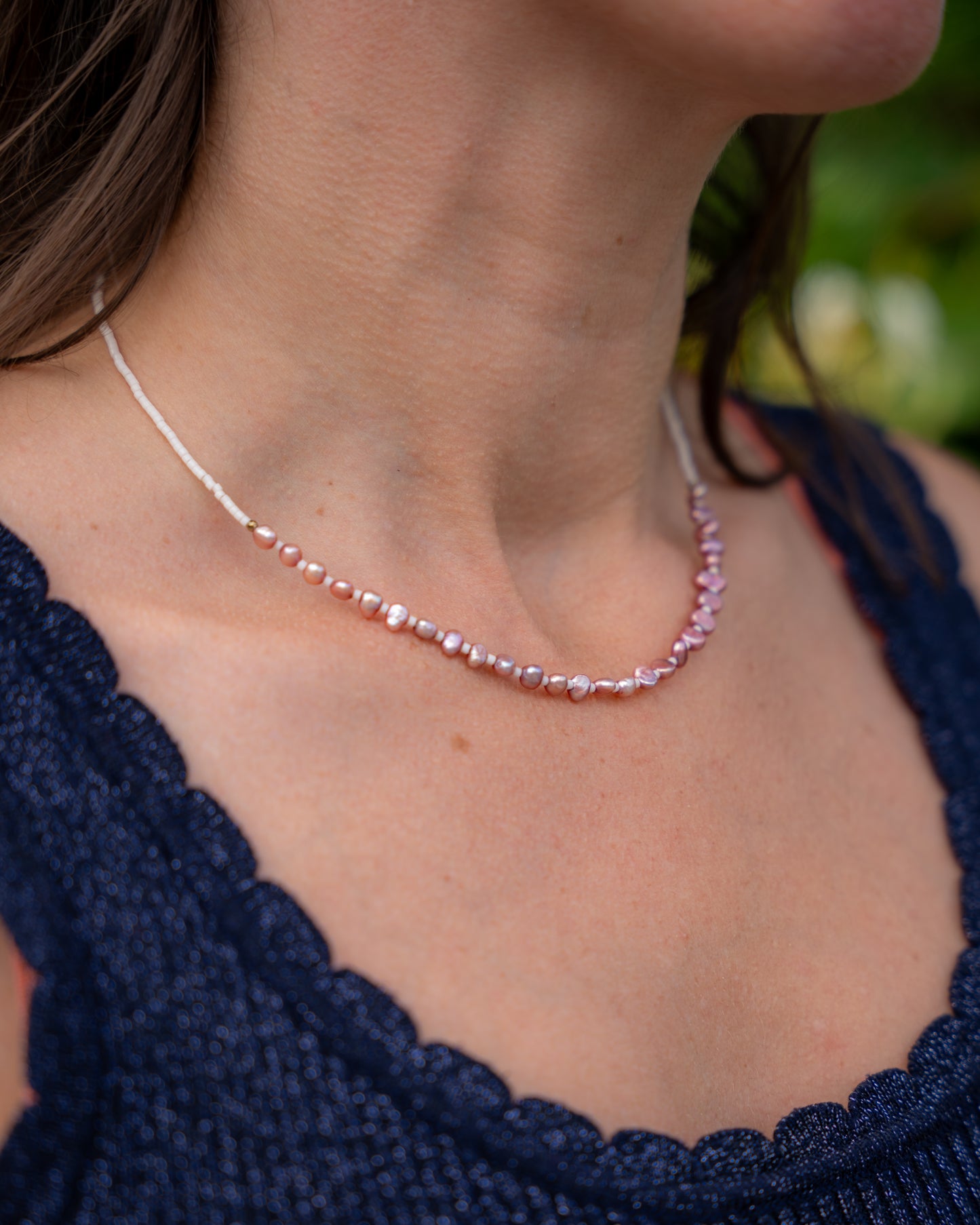 Collier Fanny — Perles d'eau douce & Miyuki