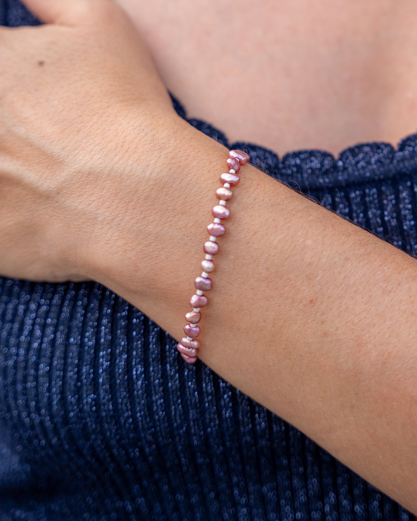 Bracelet Fanny — Perles d'eau douce & Miyuki