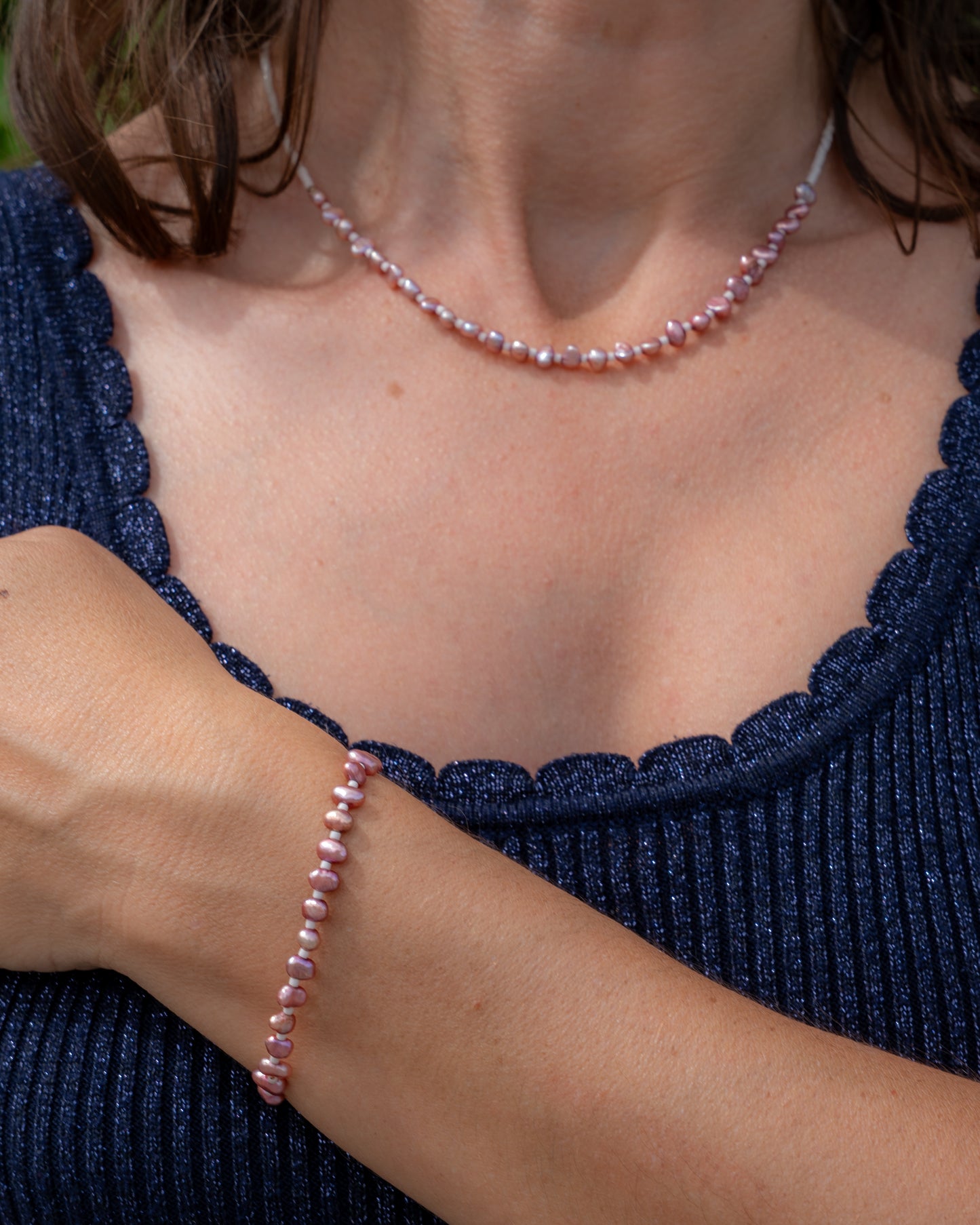 Bracelet Fanny — Perles d'eau douce & Miyuki
