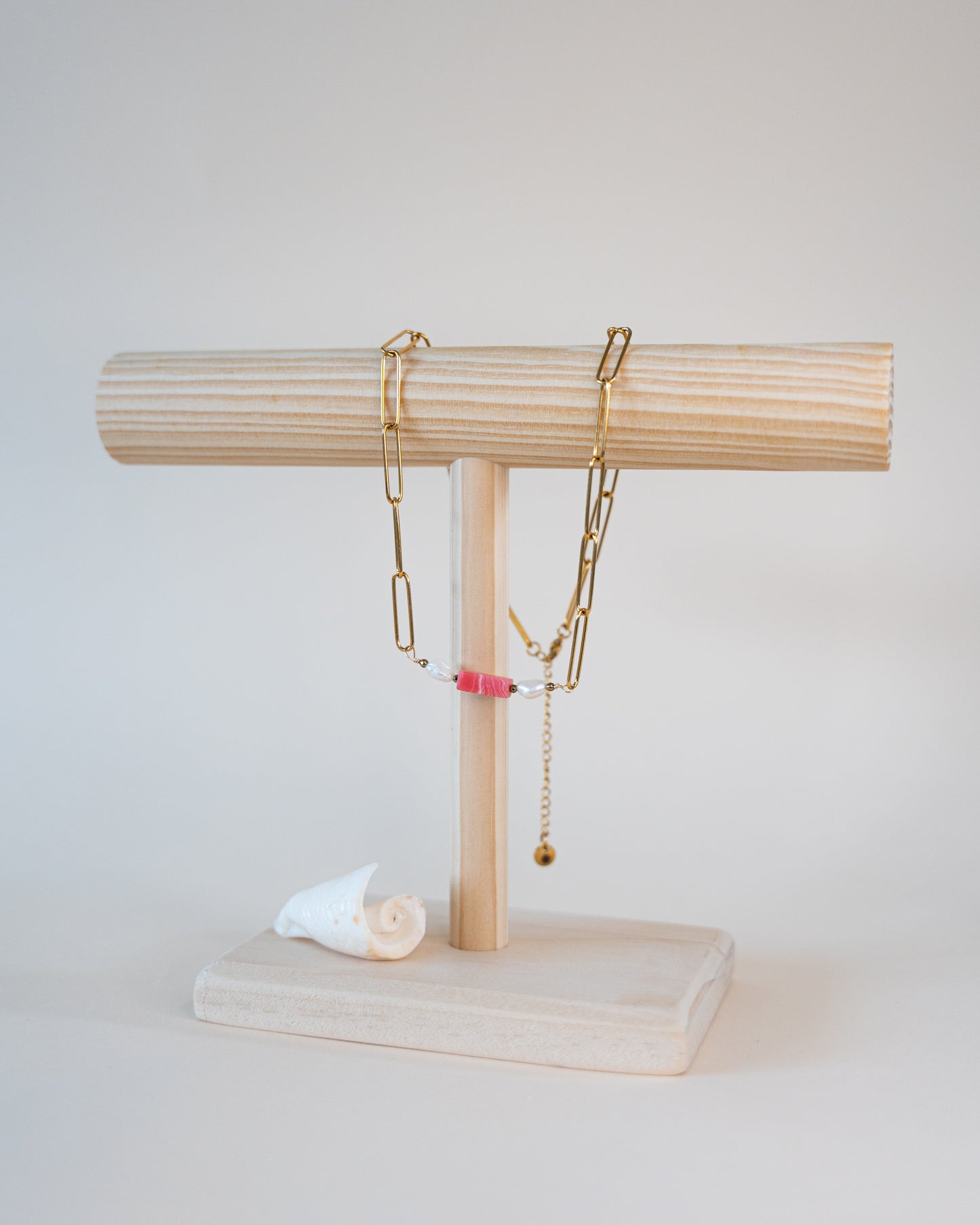 Collier Ariel - Pierre naturelle & chaîne dorée